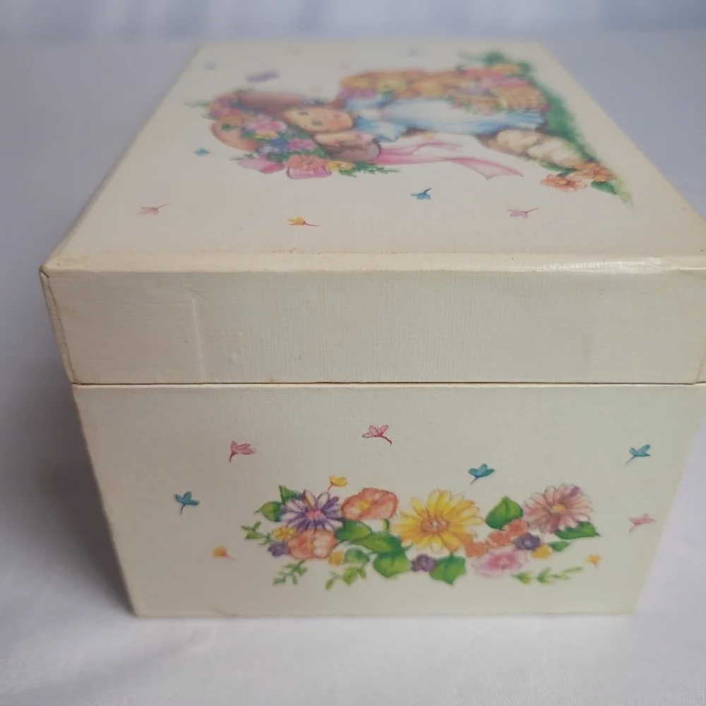 Vintage 1980's Girls Musical Ballerina Jewelry Box London Bridges Wal Mart